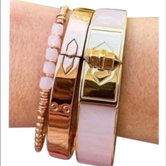 Stella & Dot Rebel Bangle - Blush - Picture 2 of 4